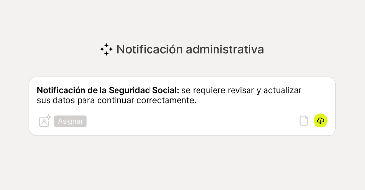 Resumen generado por IA con organismo, destinatario, plazo y puntos clave