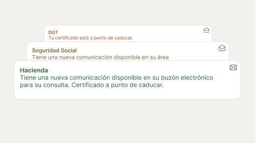 Notificación de apertura externa por parte del cliente